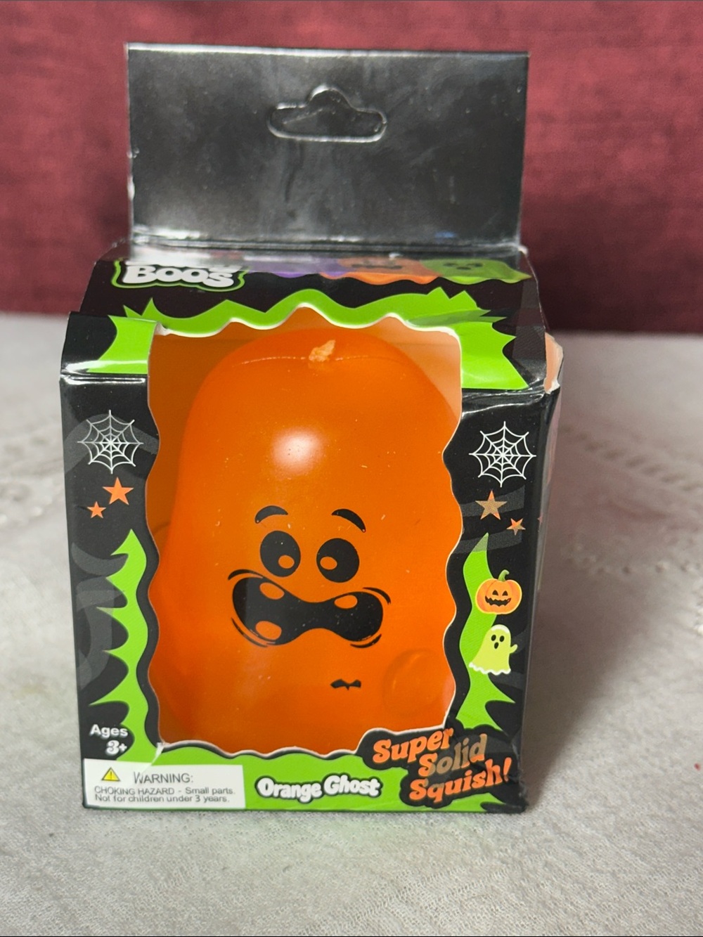 👻 NeeDoh Baby Boos Orange Glow Ghost Squishy Halloween NEW 🎃